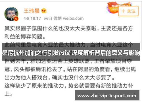 桑尼杭州加油之行引发热议 深度解析背后的意义与影响